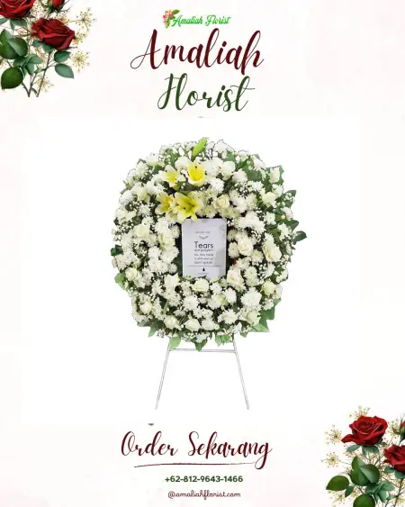 Krans Bunga Duka kota harapan indah